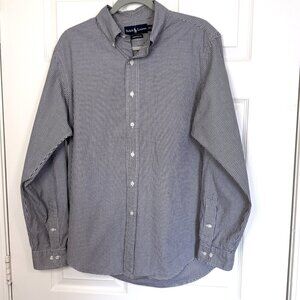 Ralph Lauren | Classic Fit | Long Sleeve Button Up Shirt | Black & White Gingham